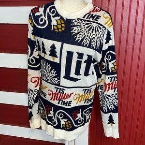 *NEW* Miller Lite Holiday/Christmas Sweater - Winter Scene M